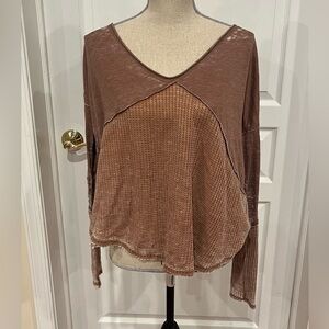 Free people burnt orange top